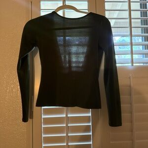Long sleeve low back top